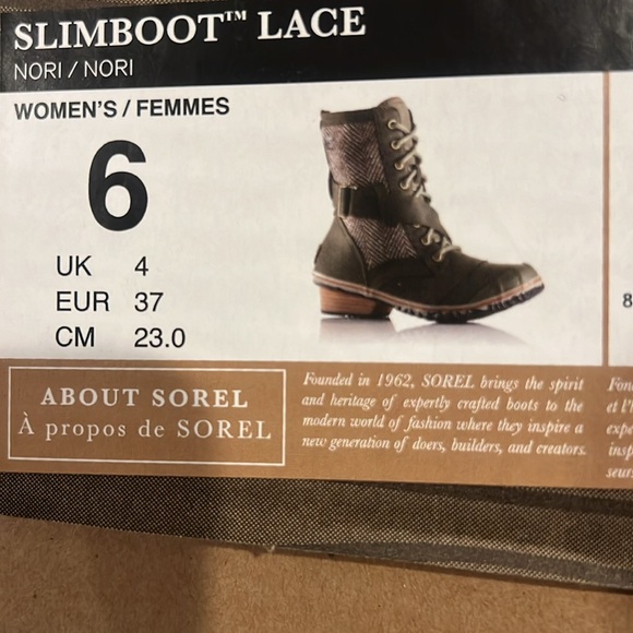 SOREL SLIMBOOT LACE green - Picture 5 of 5